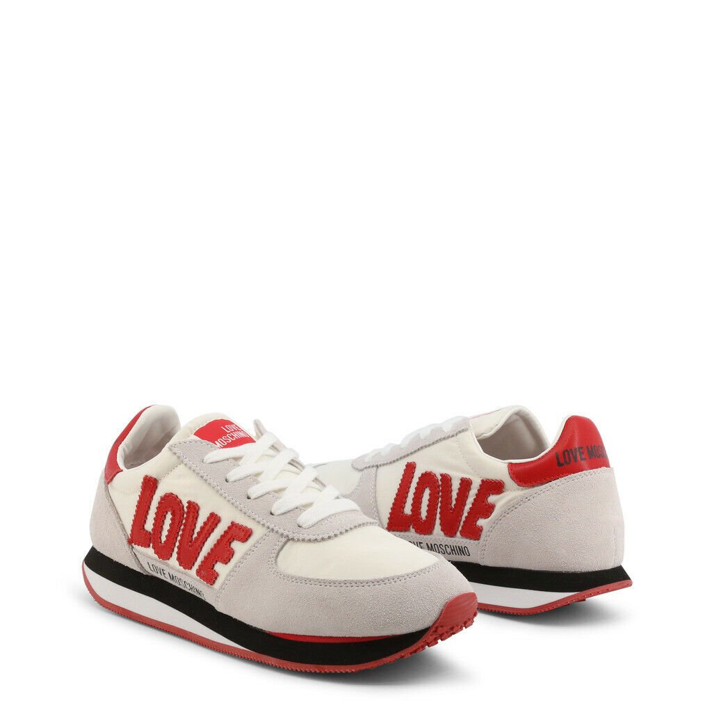 White Red Suede Sneakers - Drakoi Marketplace