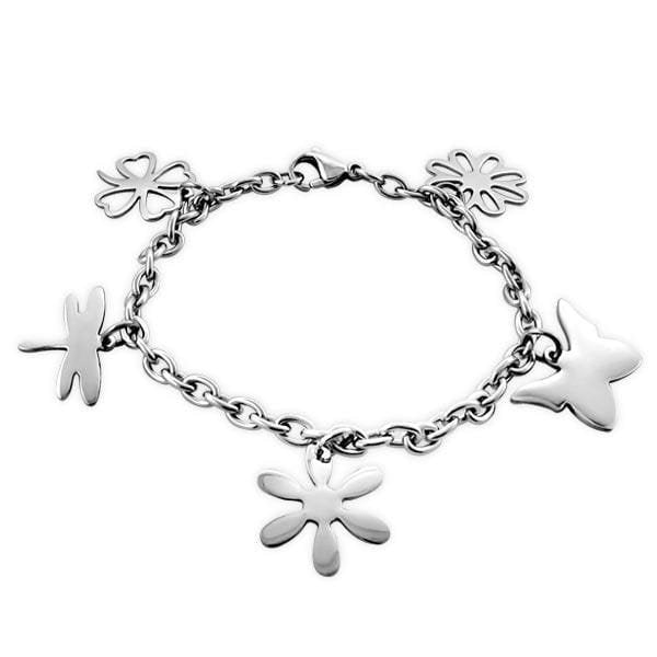 Women Steel Flower Bracelet - Drakoi Marketplace