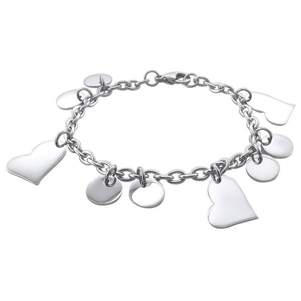 Women Steel Heart Bracelet - Drakoi Marketplace