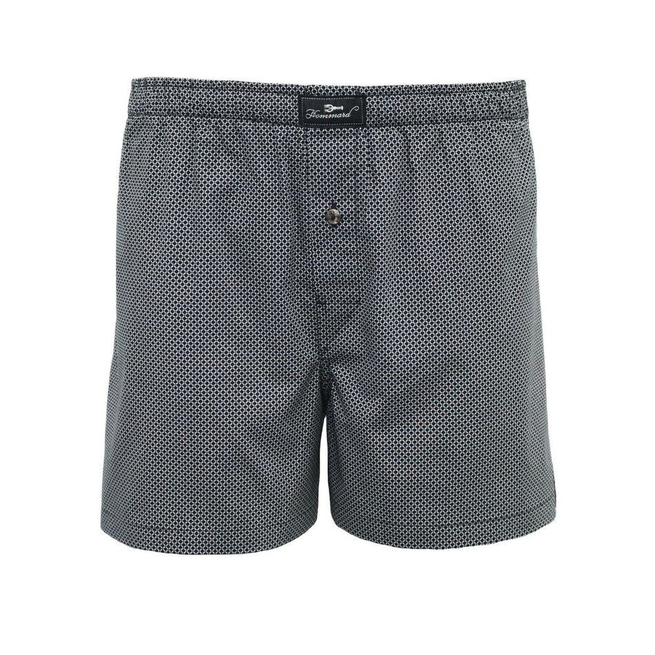 Woven Cotton Boxer Shorts Black Dot BC004 - Drakoi Marketplace