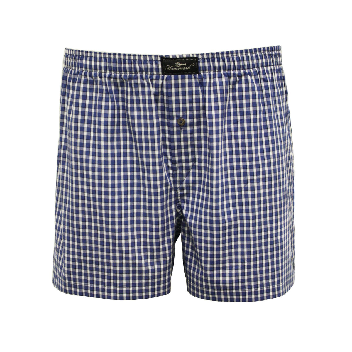 Woven Cotton Boxer Shorts Blue Check design - Drakoi Marketplace