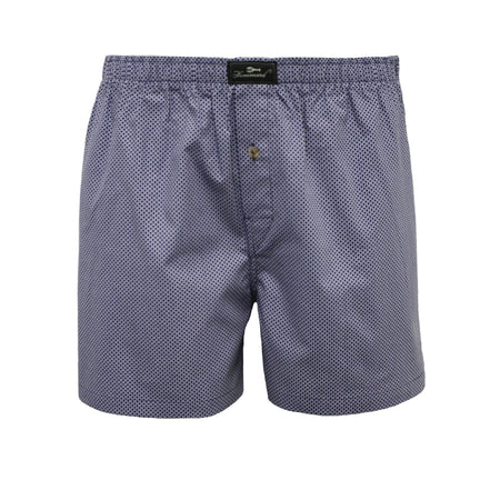 Woven Cotton Boxer Shorts Blue Dot - Drakoi Marketplace