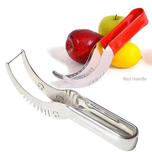 WOWZY RED/STELL Watermelon or any Melon Slicer and Cake With Mellon Baller And Fruit Carver - Drakoi Marketplace