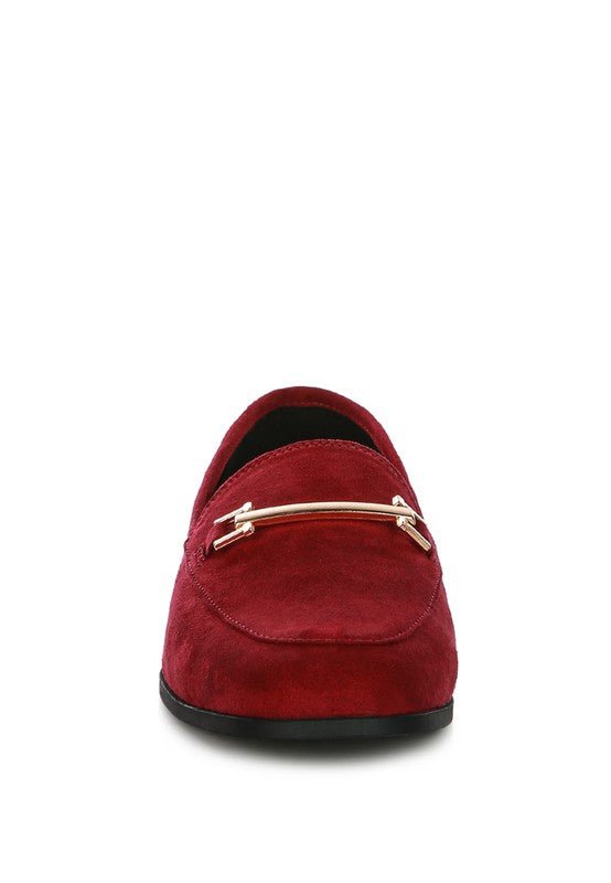 Zaara Solid Faux Suede Loafers - Drakoi Marketplace