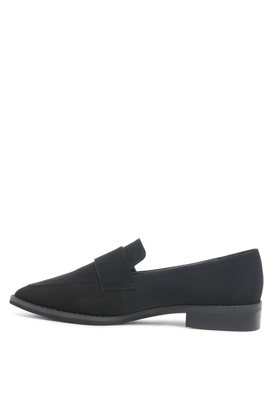 Zofia Suede Penny Loafers - Drakoi Marketplace