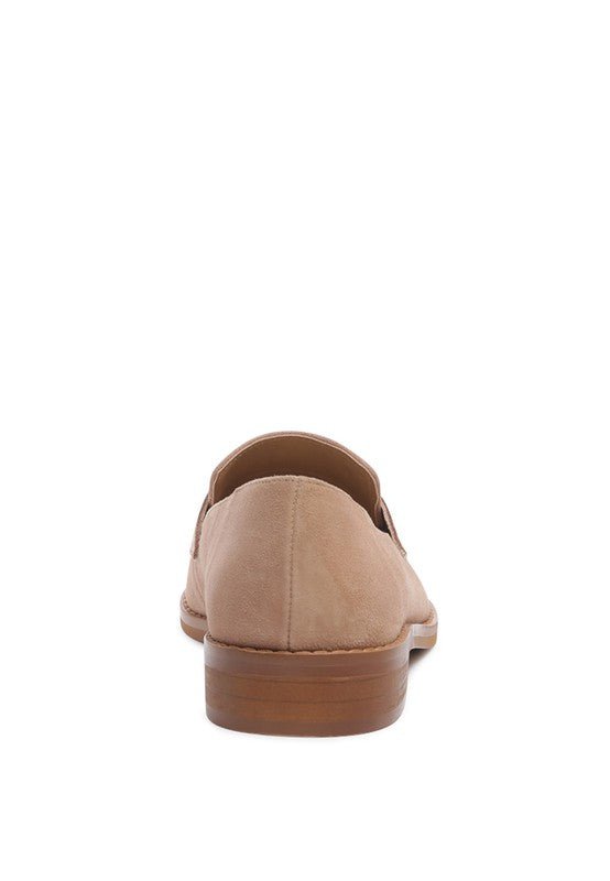 Zofia Suede Penny Loafers - Drakoi Marketplace