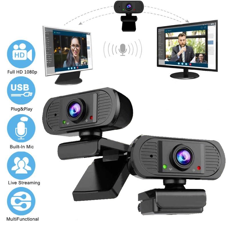 ZOOMEX 1080P HD Portable Camera And Mic For Video Chat - Drakoi Marketplace